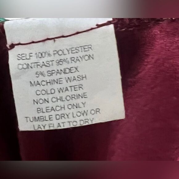 Poeme By Citron Size L Red Top Tunic Draped Sheer Chevron Leopard Print Flowy - Picture 6 of 6